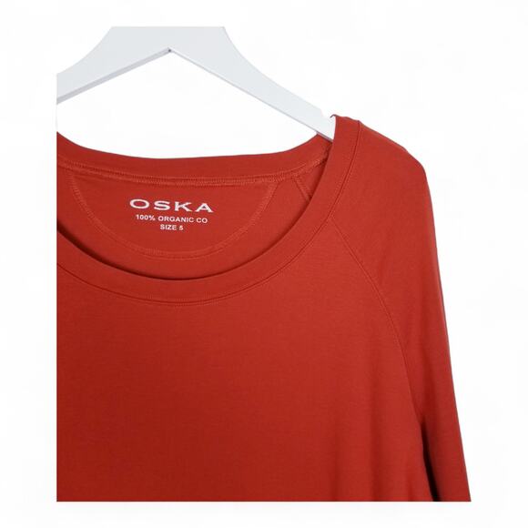 OSKA 100% Organic Cotton Scoop Neck L/S T-shirt Top Germany - US 14 - (Oska 5) - Picture 2 of 6